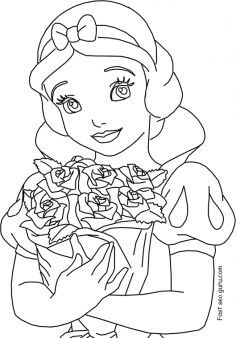 Free Printable Disney Princess Snow White Coloring Pages For Girls 236x338 Free Printable Disney Princess Snow White Coloring Pages For Girls