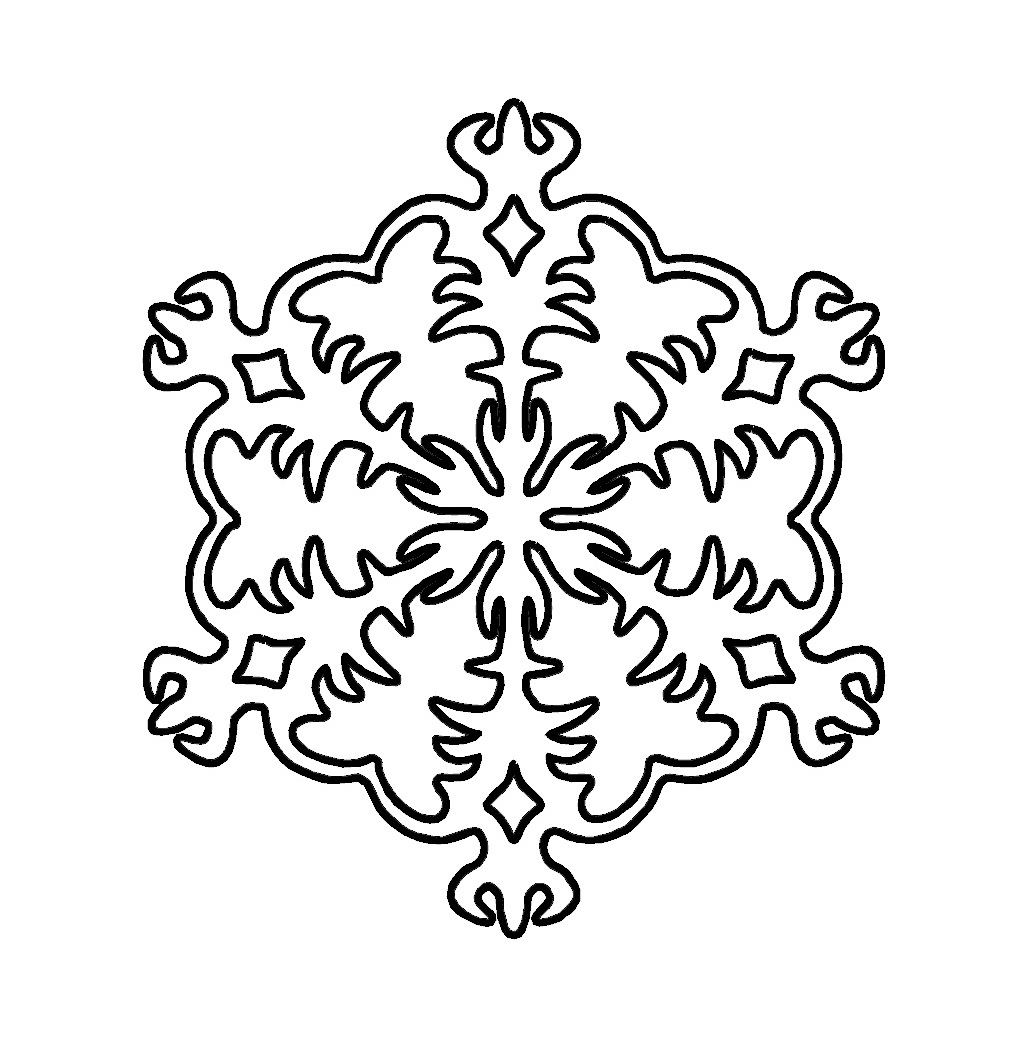 Free Printable Snowflake Coloring Pages For Kids 1015x1056 Free Printable Snowflake Coloring Pages For Kids