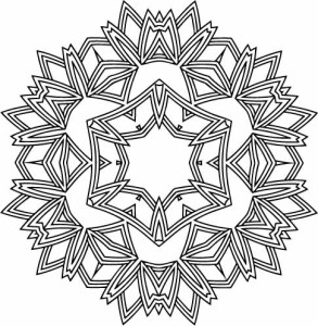 Free Snowflake Coloring Pages 293x300 Free Snowflake Coloring Pages