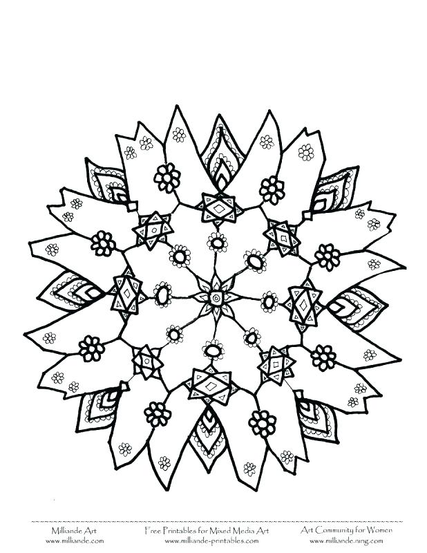 Snowflake Pictures To Color 618x800 Snowflake Pictures To Color