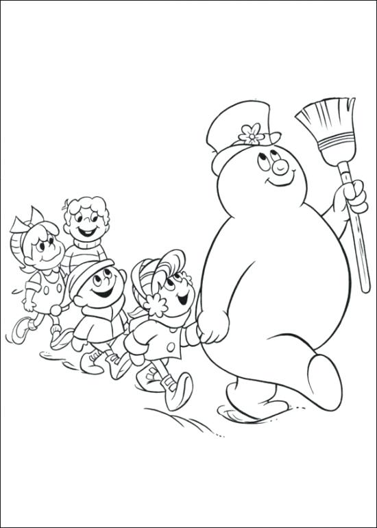 Snowman Color Pages Free Printable Frosty The Snowman Coloring 550x770 Snowman Color Pages Free Printable Frosty The Snowman Coloring