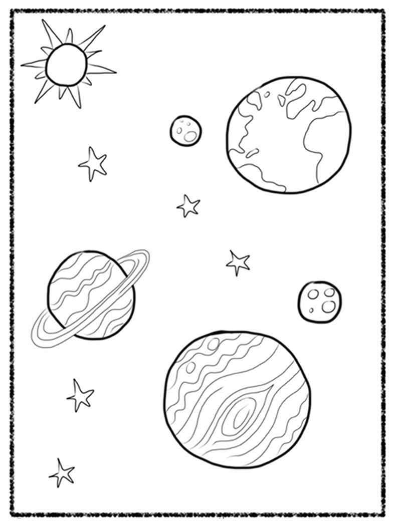 792x1056 Solar System Coloring Pages To Download And Print For Free