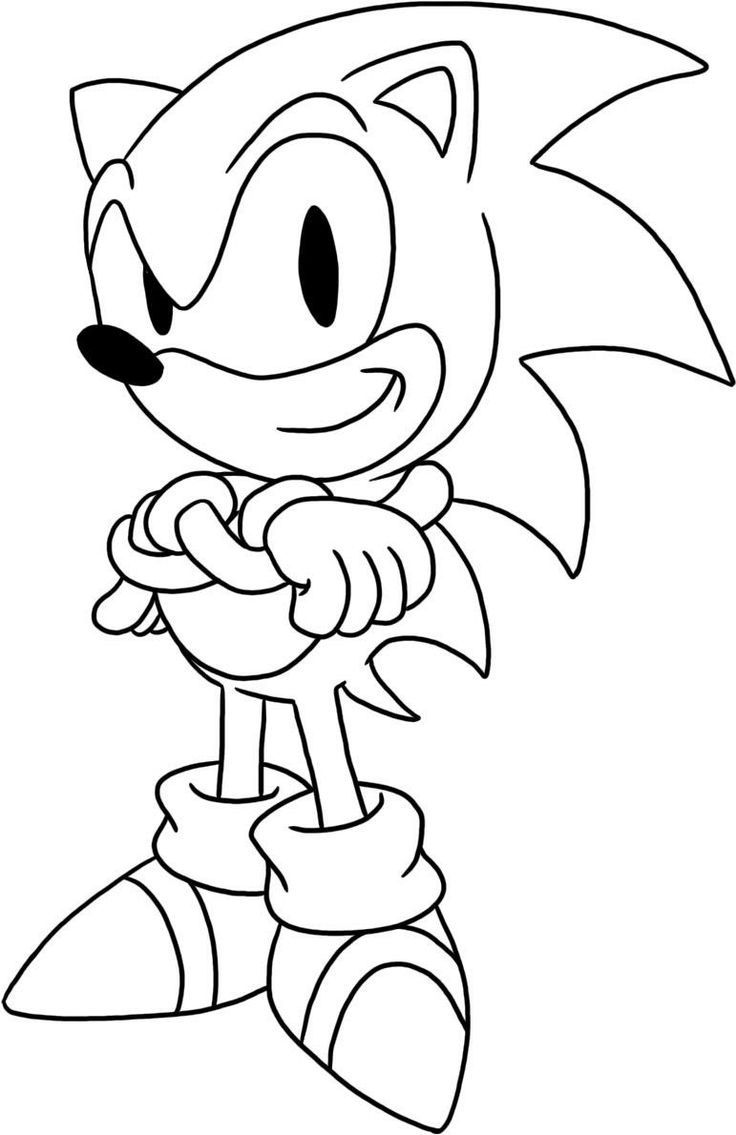 Free Sonic Coloring Pages