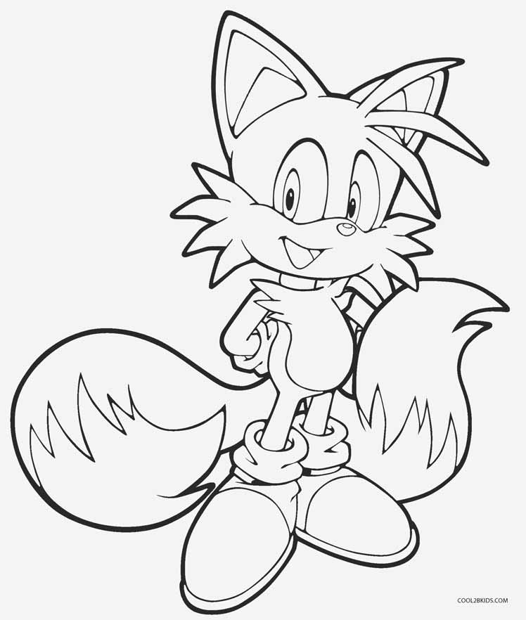 748x882 Printable Sonic Coloring Pages For Kids Cool2bkids