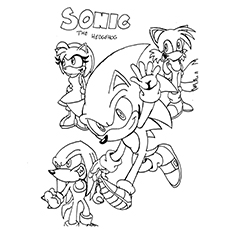 230x230 21 Sonic The Hedgehog Coloring Pages