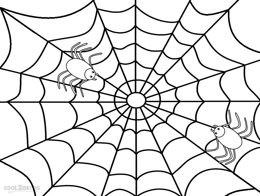 Spider Web Coloring Page 850x641 Spider Web Coloring Page