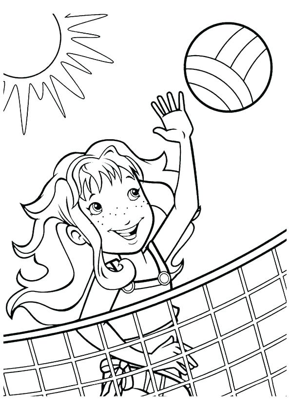 Sports Coloring Pages Coloring Pages Sports Girl With Cute Face 595x842 Sports Coloring Pages Coloring Pages Sports Girl With Cute Face