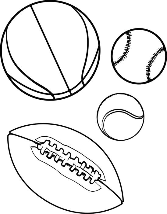 Sports Coloring Page Free Printable Sports Balls Coloring Page 548x700 Sports Coloring Page Free Printable Sports Balls Coloring Page