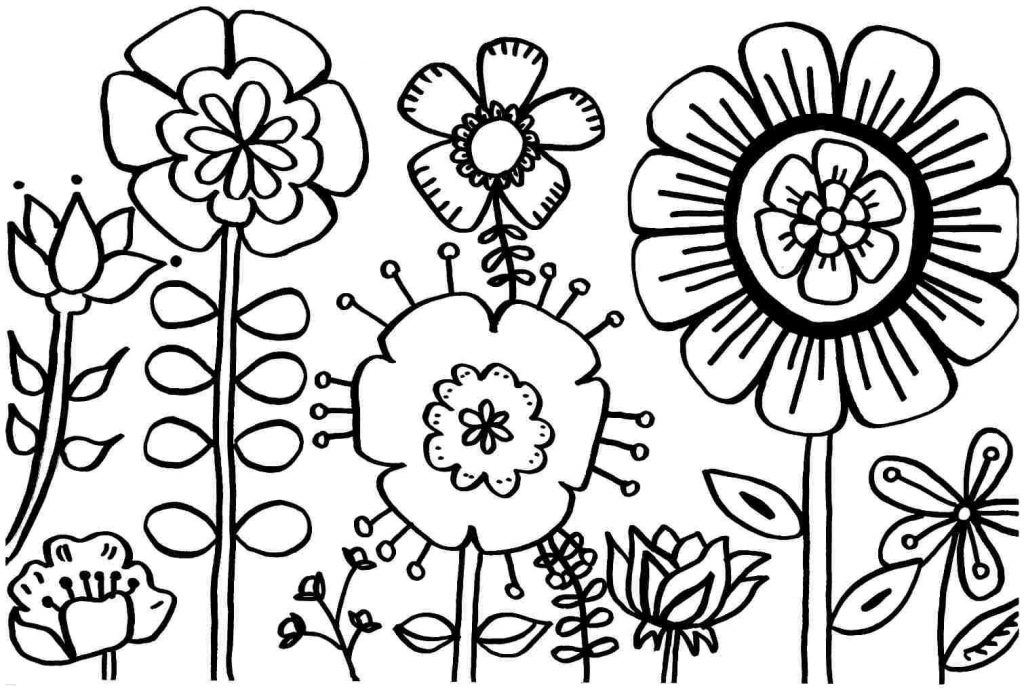 1024x690 Freentable Spring Coloring Pages For Adults Pdf Sheets