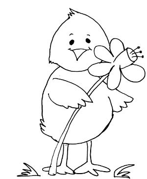300x364 Spring Coloring Pages On Duck Spring Coloring Page Prek