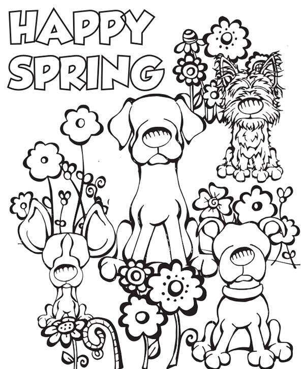 600x725 Spring Colouring Pages Printable Happy Spring Coloring Pages Color