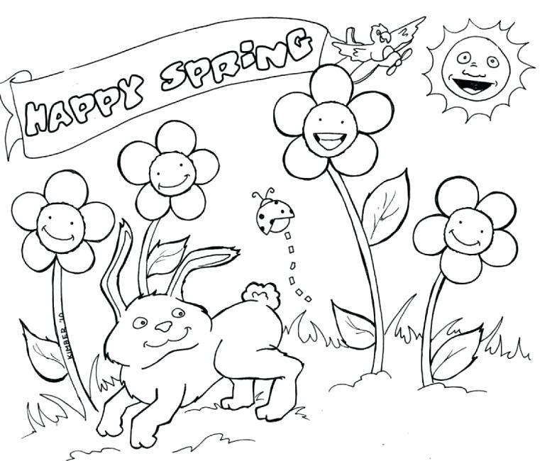 778x650 Free Printable Spring Colouring Sheets Free Spring Color Sheets