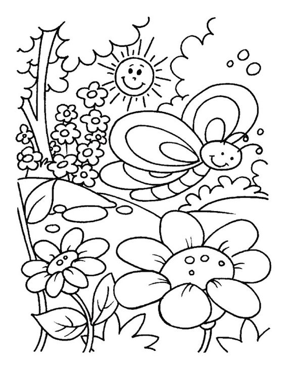 564x729 Spring Time Coloring Pages Download Free Spring Time Coloring