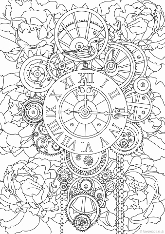 Steampunk Coloring Pages Photograph Creative Haven Steampunk 339x480 Steampunk Coloring Pages Photograph Creative Haven Steampunk