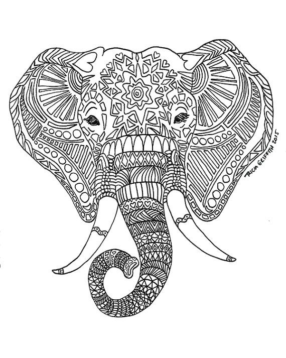Adult Coloring Pages Elephant Need A Little Stress Relief Just 570x713 Adult Coloring Pages Elephant Need A Little Stress Relief Just