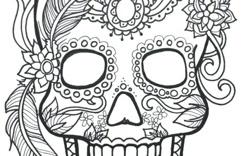 469x304 Sugar Skull Coloring Pages For Adults Just Murs