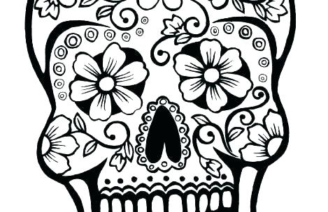 469x304 Sugar Skull Colouring Pages Pdf Icontent