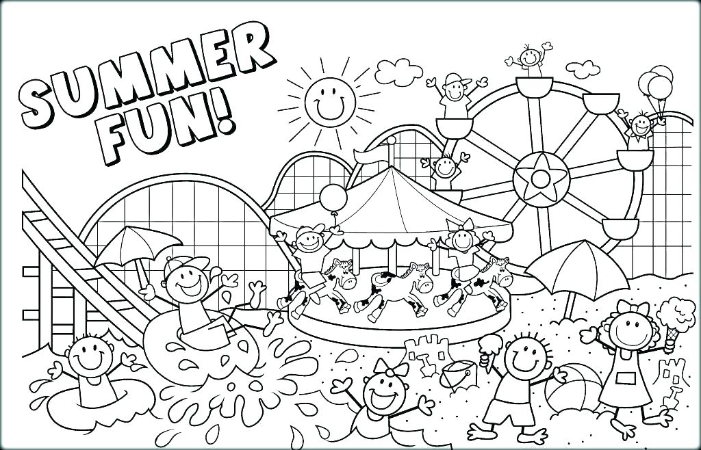 1024x658 Summer Coloring Worksheets