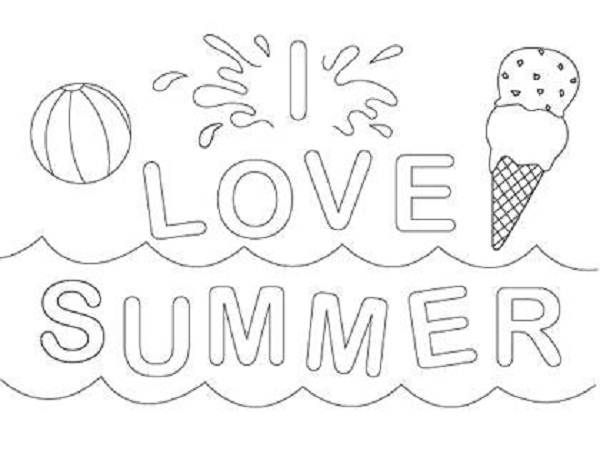 600x457 Printable Summer Coloring Pages Children Coloring Pages Trend