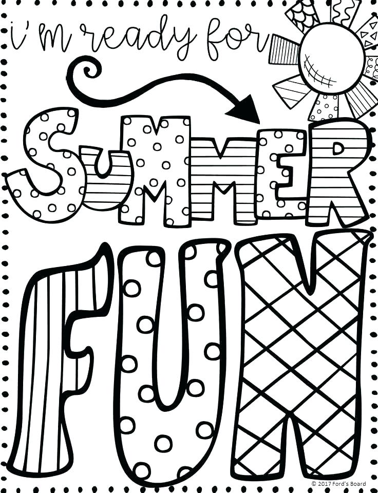 736x960 Summer Coloring Pictures Summer Coloring Page Summer Coloring