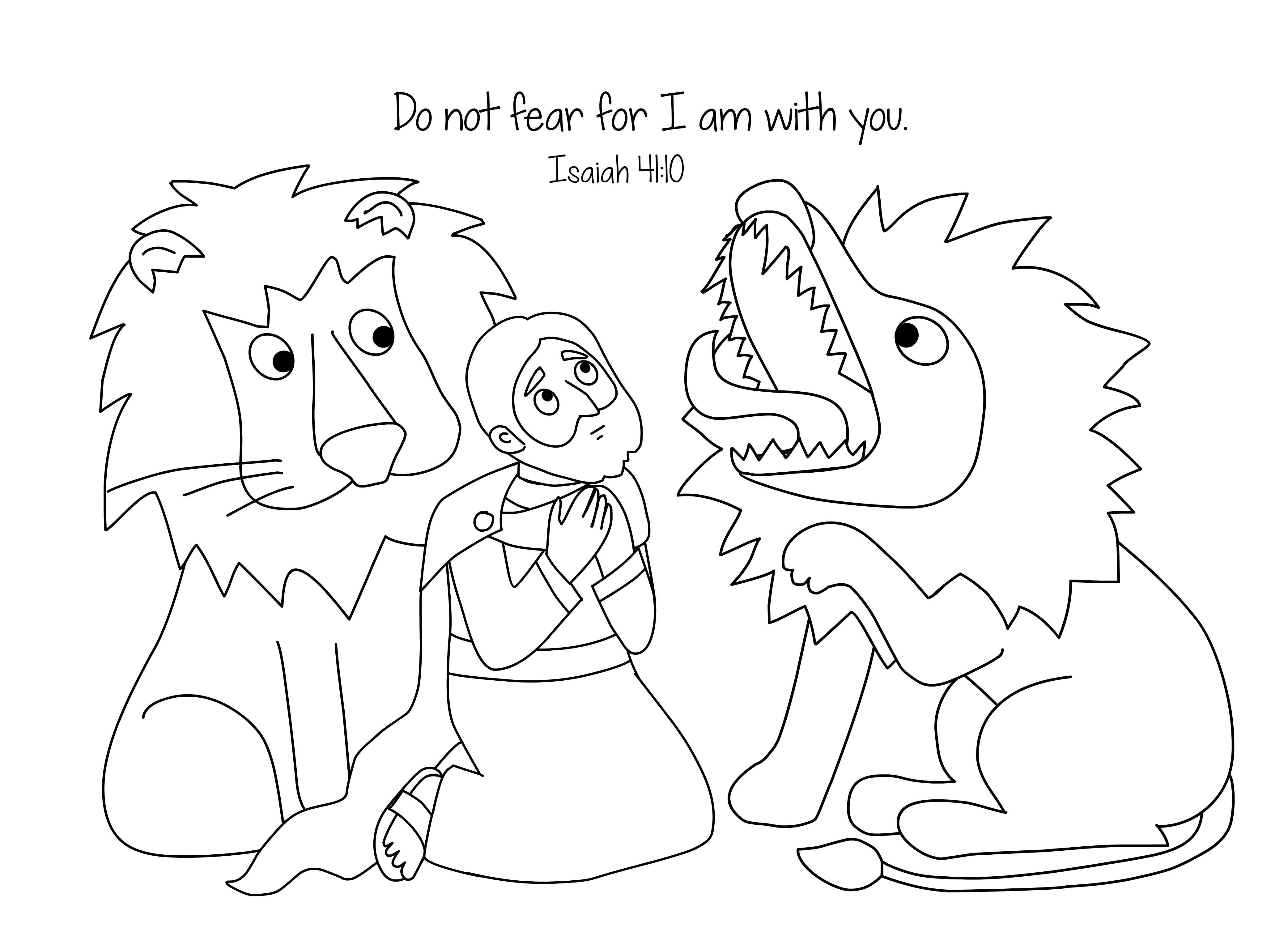 Daniel And The Lions Den Bible Memory Verse Coloring Page Download 4167x3028 Daniel And The Lions Den Bible Memory Verse Coloring Page Download