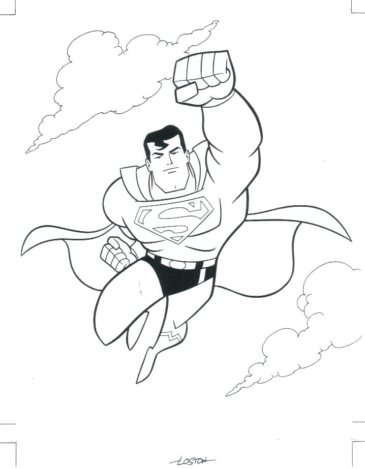 718x923 Coloring Pages Superman Free Coloring Pages Superman Superman