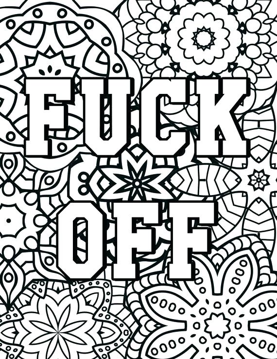 Cuss Word Coloring Pages 570x738 Cuss Word Coloring Pages