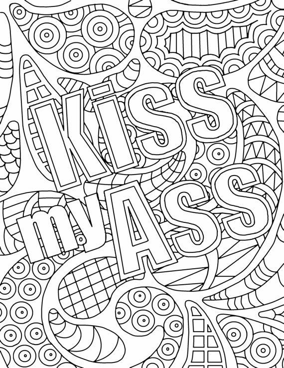 Free Adult Coloring Pages Swear Words 570x738 Free Adult Coloring Pages Swear Words