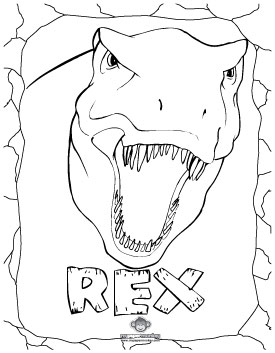 Tyrannosaurus Rex Coloring Pages 275x353 Tyrannosaurus Rex Coloring Pages
