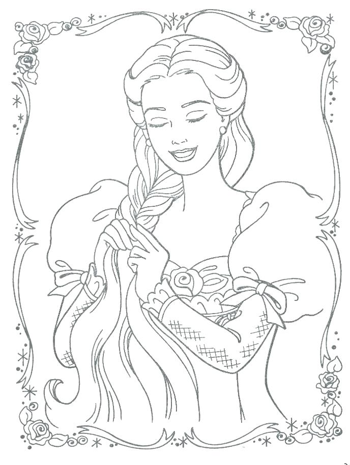 Tangled Coloring Pages Free Printable Princess Tangled Coloring 688x915 Tangled Coloring Pages Free Printable Princess Tangled Coloring