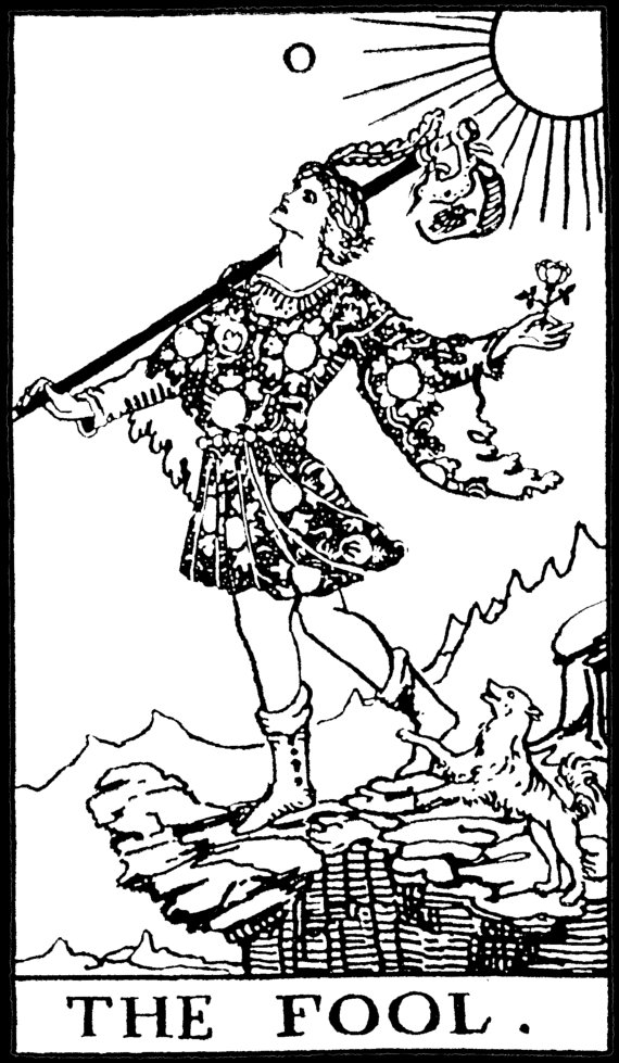 570x979 Rider Waite Tarot Black And White