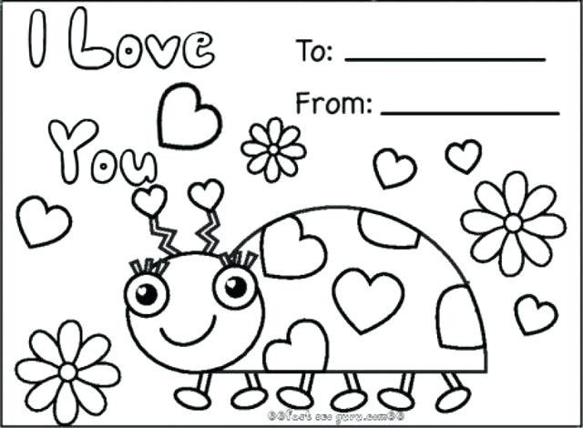 640x470 Card Coloring Pages Happy Valentines Day Card Coloring Pages