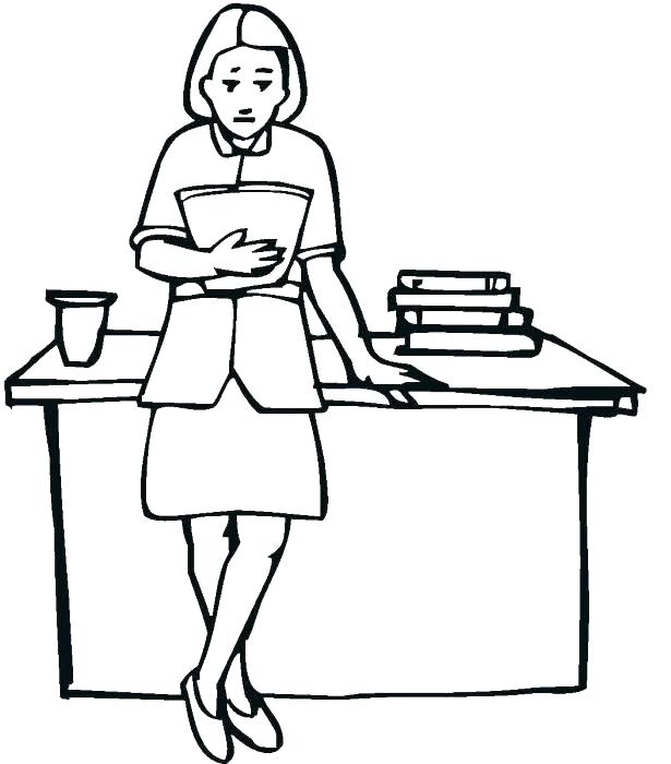 Teacher Coloring Pages 615x700 Teacher Coloring Pages