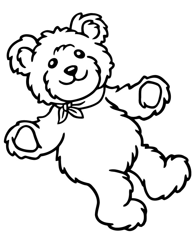670x867 Teddy Bear Coloring Book 26180