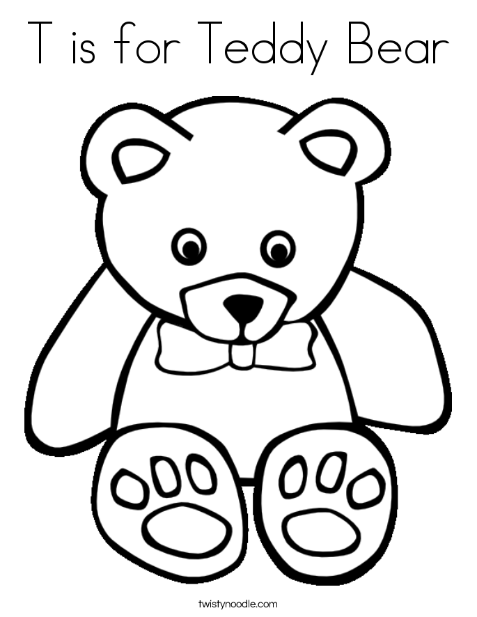 685x886 Teddy Bear Coloring Pages Free