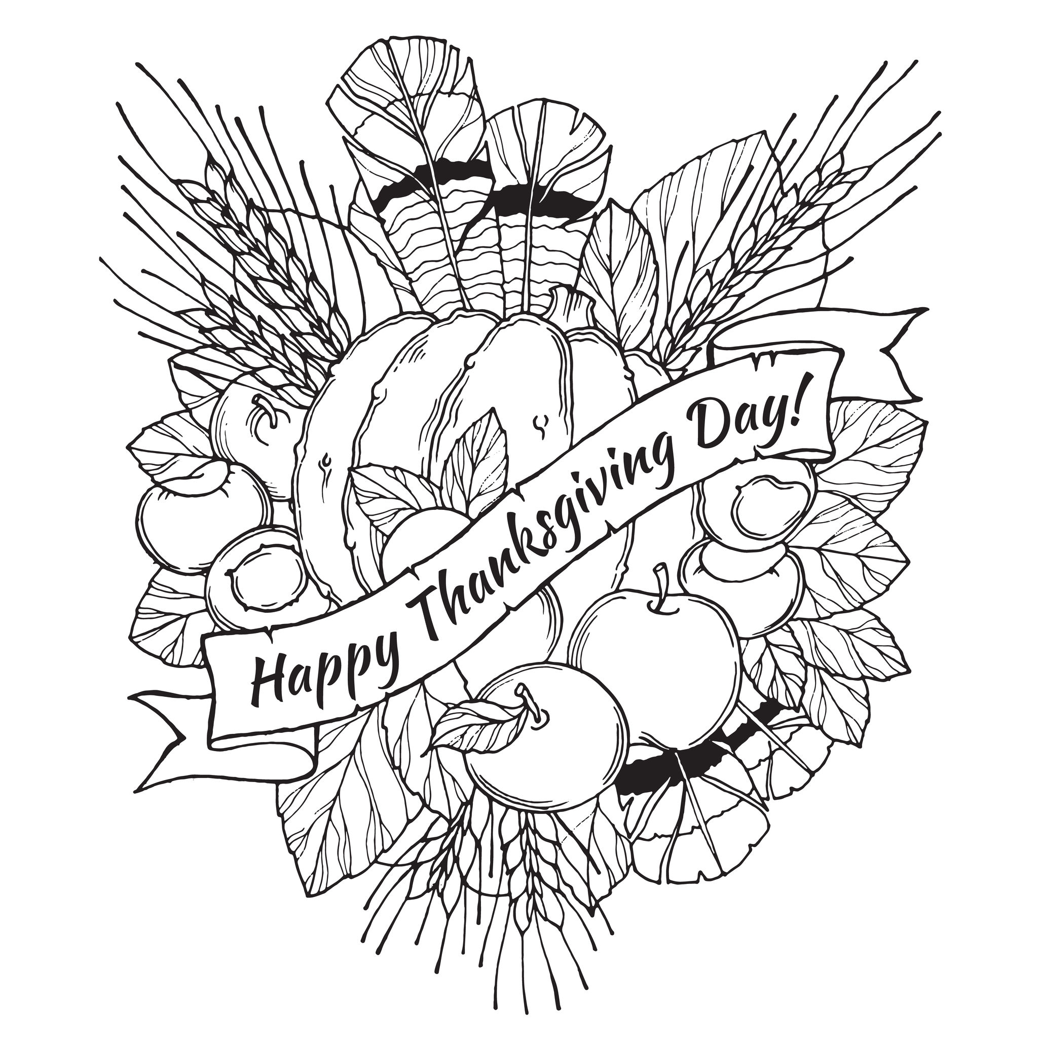Free Adult Thanksgiving Coloring Pages 2048x2048 Free Adult Thanksgiving Coloring Pages
