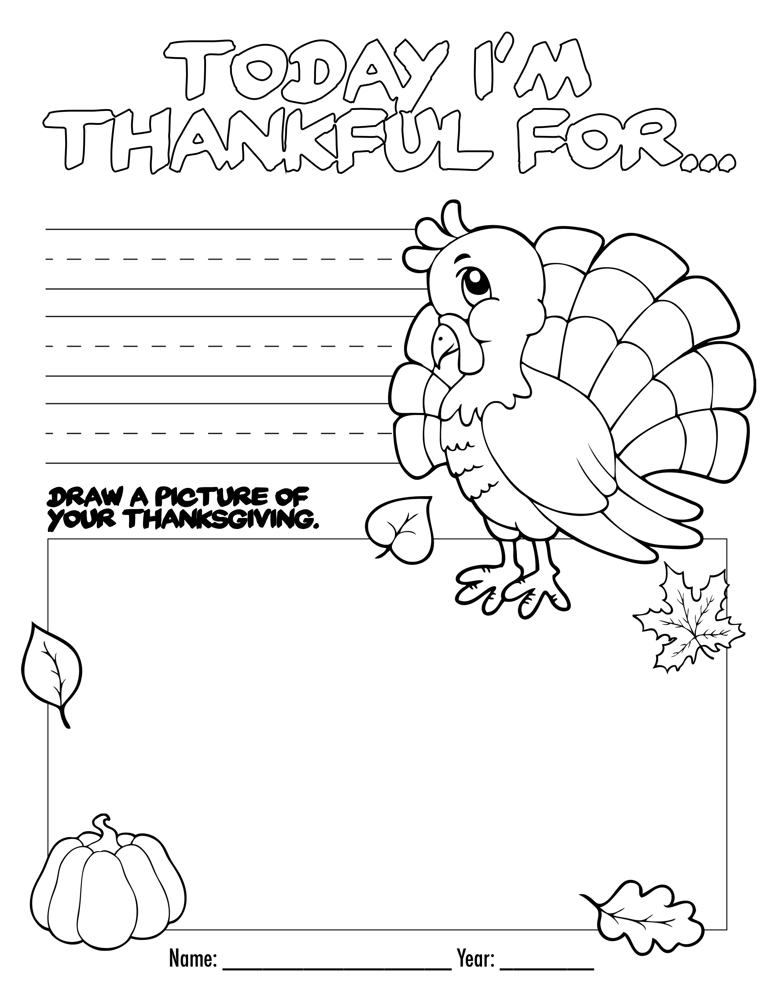 2550x3300 Thanksgiving Coloring Pictures Free 2748741