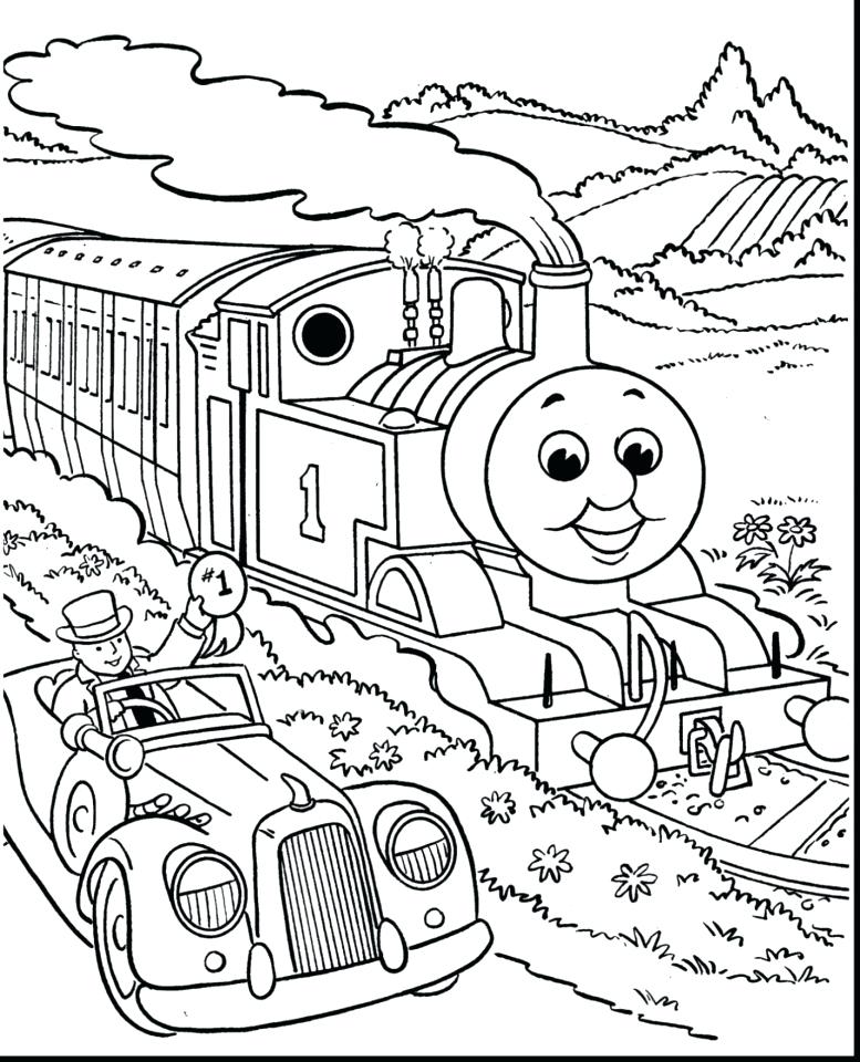 777x960 Free Thomas Coloring Pages