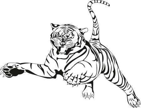 450x345 Free Tiger Coloring Pages Bonanza Printable Pictures Of Tigers