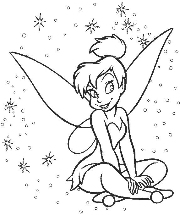 Free Tinkerbell Coloring Pages