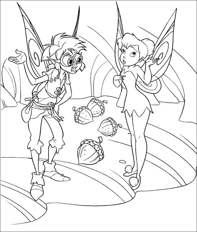680x799 Tinkerbell Coloring Pages