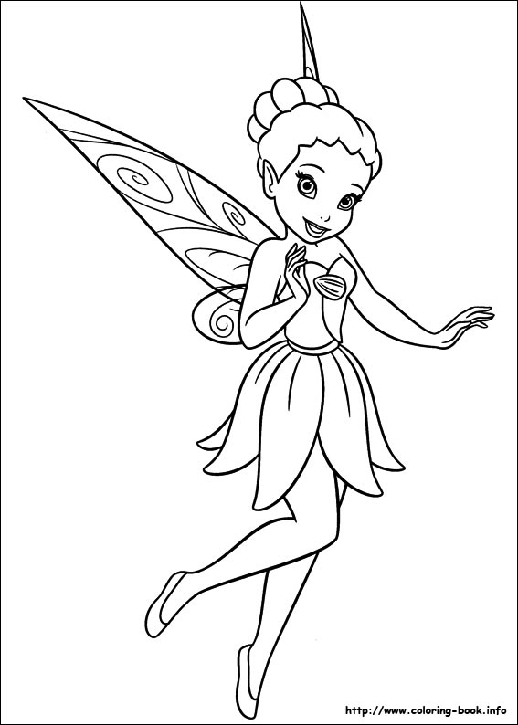 567x794 Tinkerbell Coloring Picture