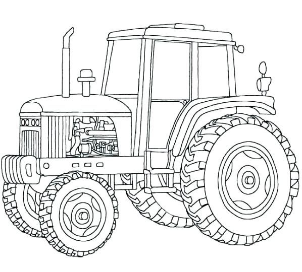 598x540 Free Tractor Coloring Pages Tractor Color Pages Tractor Coloring