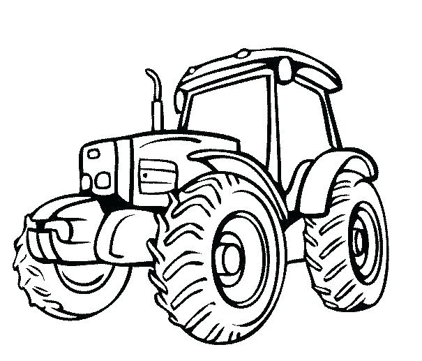 605x517 Printable Tractor Coloring Pages Combine Coloring Pages John