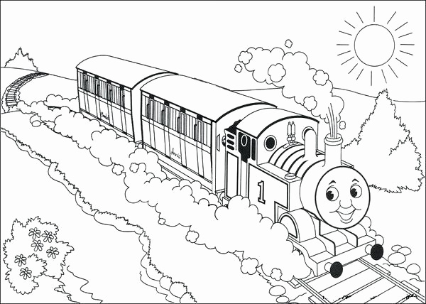 600x428 Train Coloring Pages For Toddlers Luxury Thomas The Train Coloring