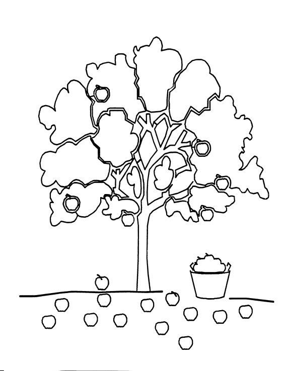 570x738 Preschool Coloring Sheets For The Giving Tree Apple Tree