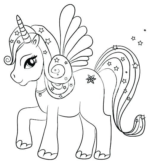 506x556 Free Unicorn Coloring Pages Unicorn Coloring Page Free Unicorn