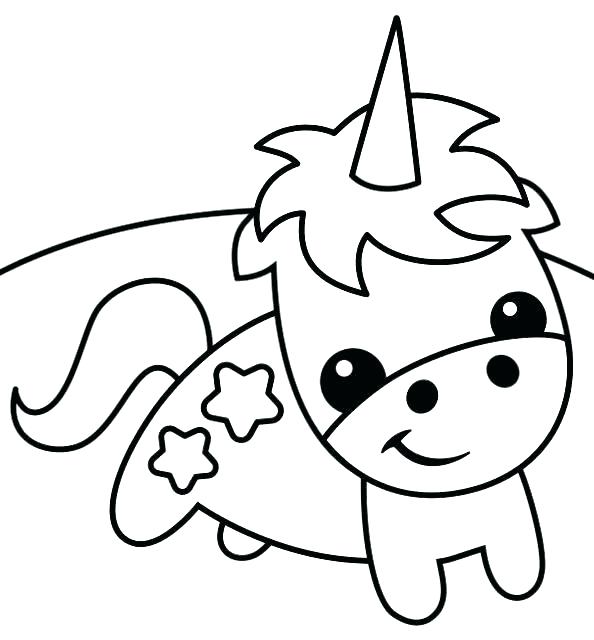 594x640 Unicorns Coloring Pages Free Unicorn Coloring Pages Baby Intended