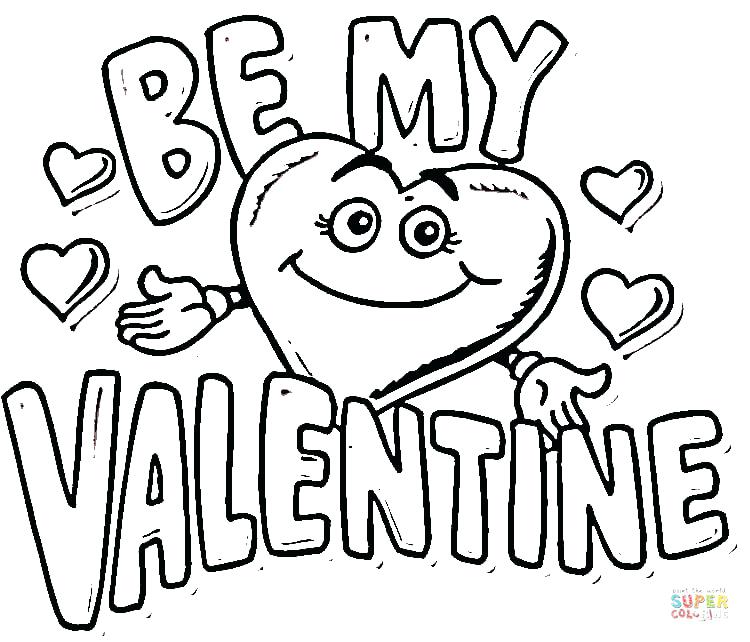 750x642 Free Valentine Coloring Pages Valentine Coloring Page Be My Free