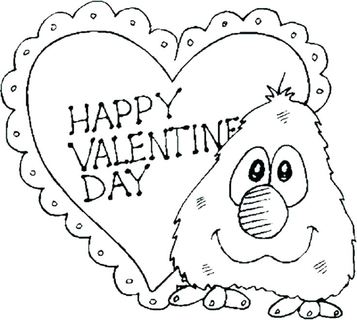 Good Free Valentine Coloring Pages For Kids And Preschool 33 736x660 Good Free Valentine Coloring Pages For Kids And Preschool 33